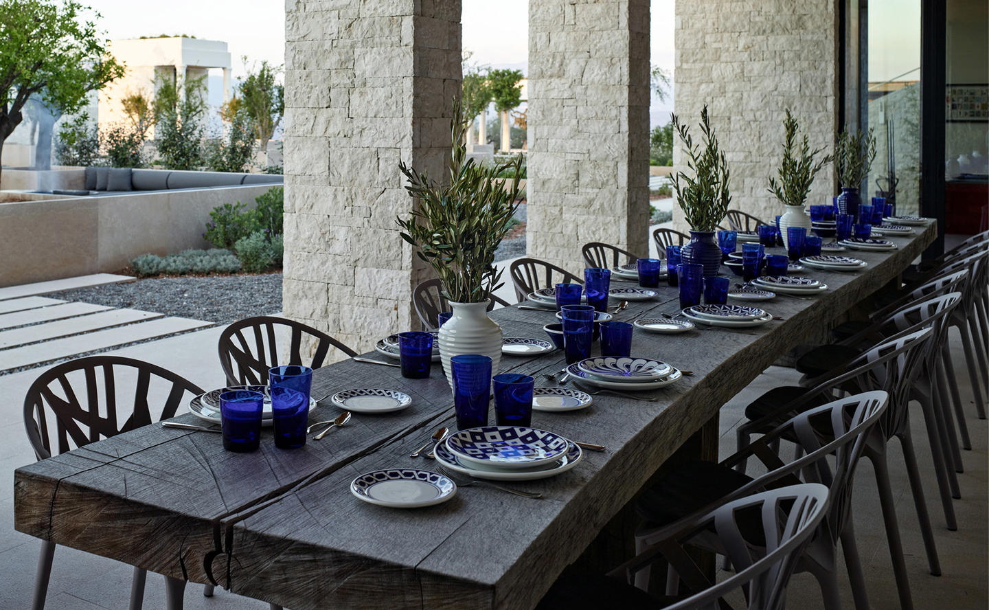 Outdoor Dining, Villa 20 - Amanzoe, Greece