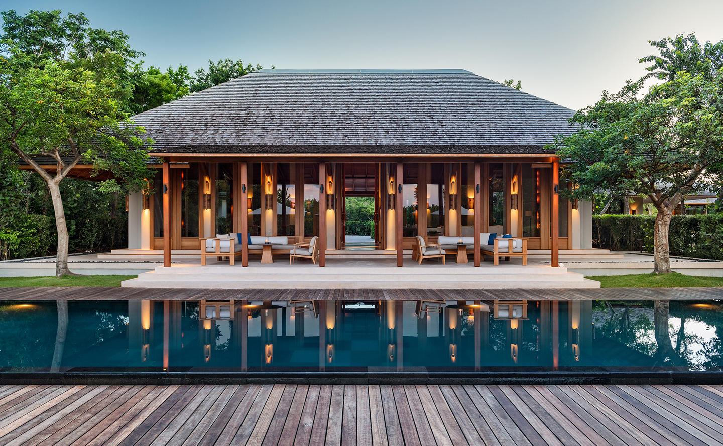 Main Pavilion & Swimming Pool, Four-Bedroom Tranquility Villa - Amanyara, Turks & Caicos