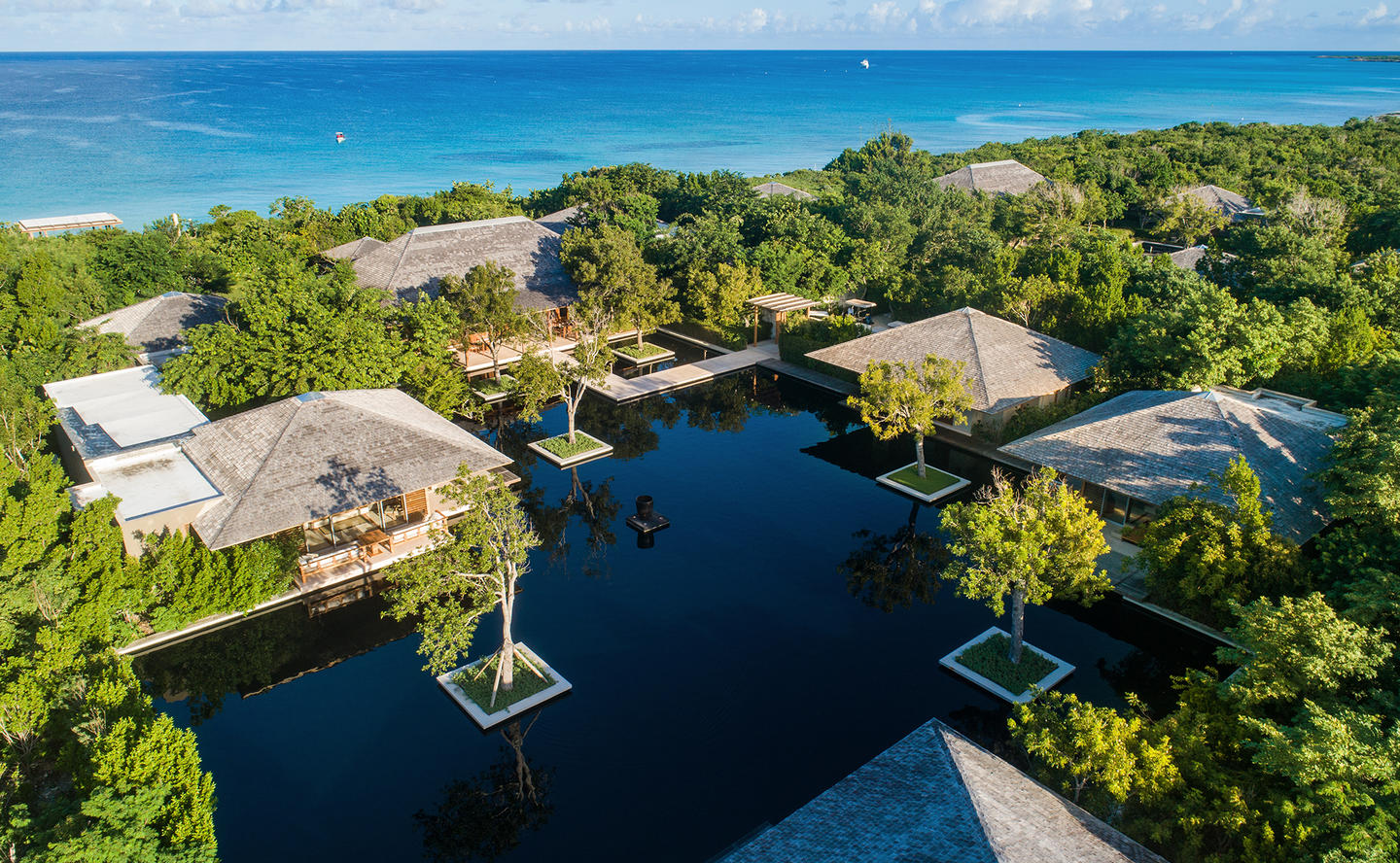 Aerial View, Six-Bedroom Beach Sala Villa - Amanyara, Turks & Caicos