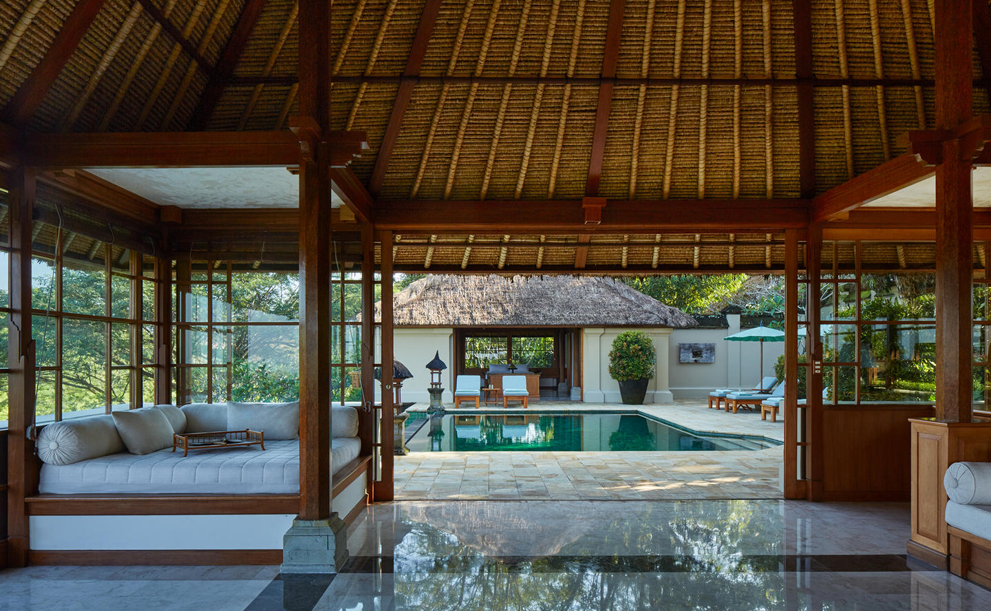 Living Area, Three-Bedroom Villa - Amandari, Bali