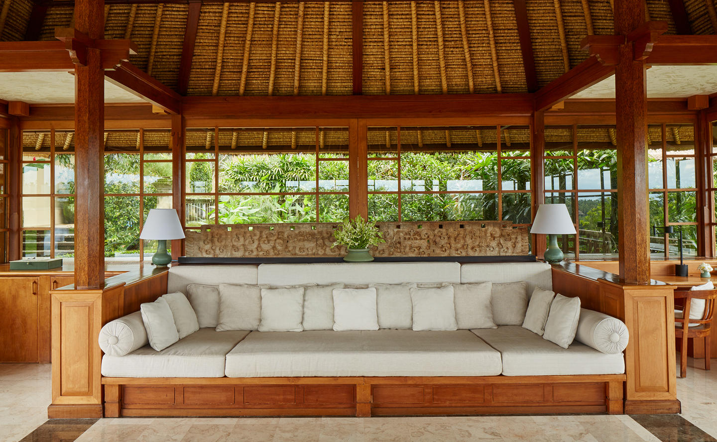 Living Area, Three-Bedroom Villa - Amandari, Bali