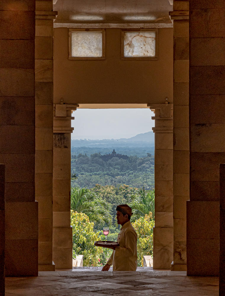 View From Main Rotunda Towards Borobudur - Amanjiwo, Java, Indonesia