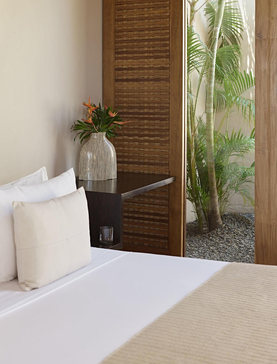 Bedroom Detail, Garden Pool Suite - Amanwella, Sri Lanka