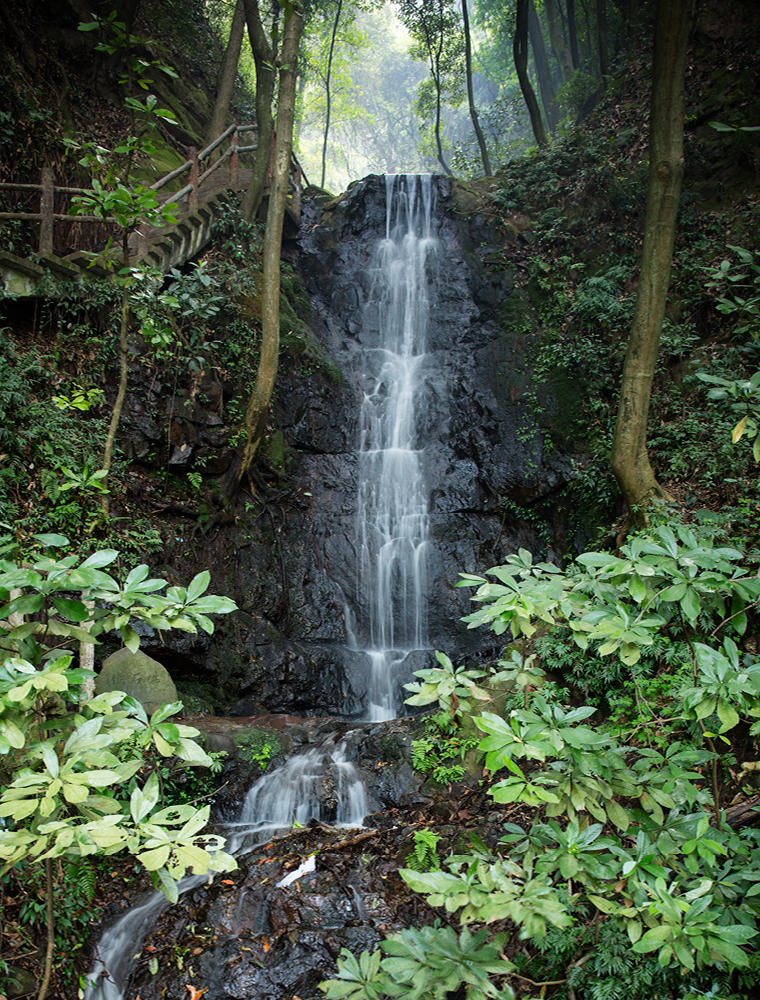 Waterfall, Surrounding Natural Environment - Amanfayun, China