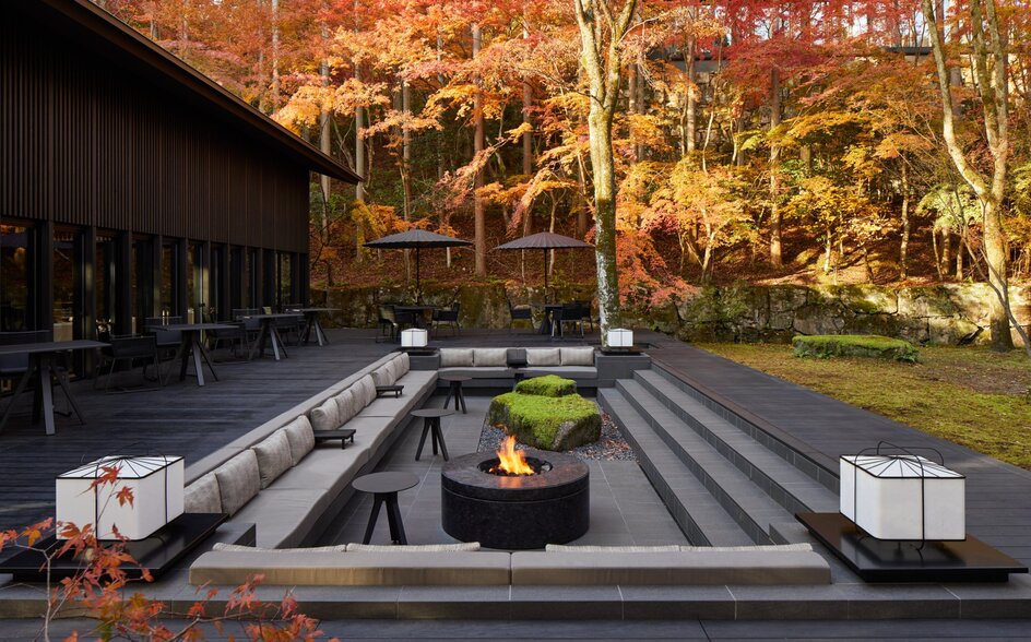 Aman Kyoto, Japan - Living Pavilion_Autumn.