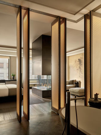 Aman New York, USA - Accommodation, Grand Suite, View from Bathroom