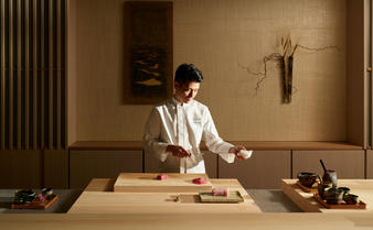 Aman New York, USA - F&B, Nama, Omakase, Chef Takuma portrait.