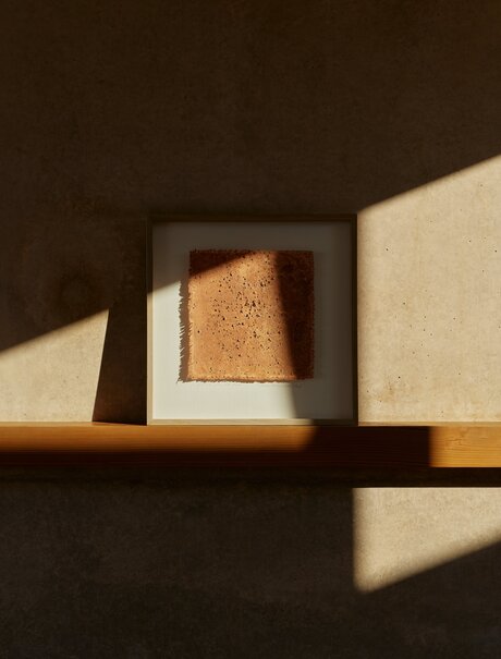 Warm sunlight illuminates a suite's architectural alcove at Amangiri, USA.