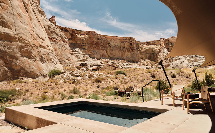 One-Bedroom Private Canyon Pavilion Pool