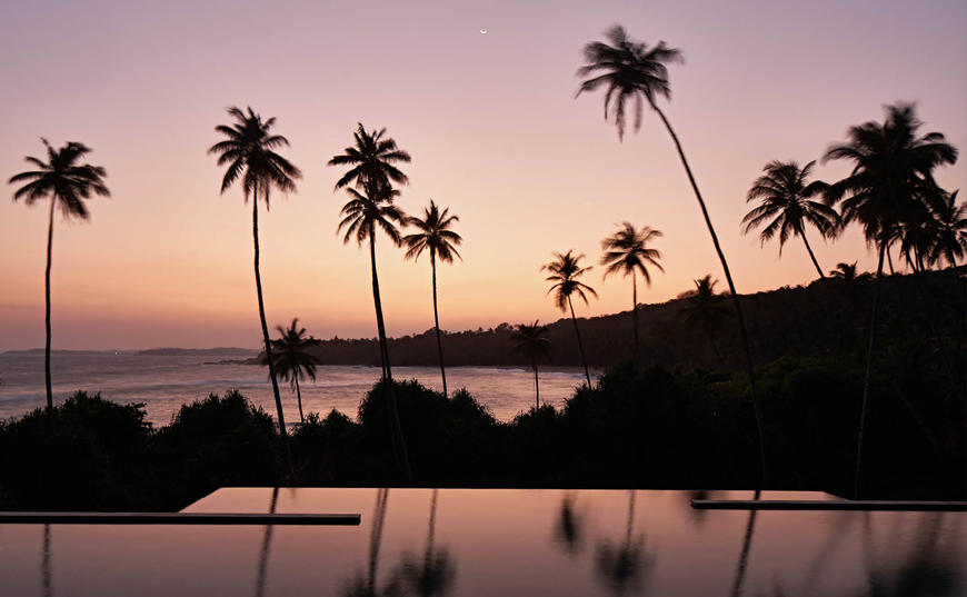 Amanwella, Sri Lanka- Accomodation, Pool, Beach, Sunset
