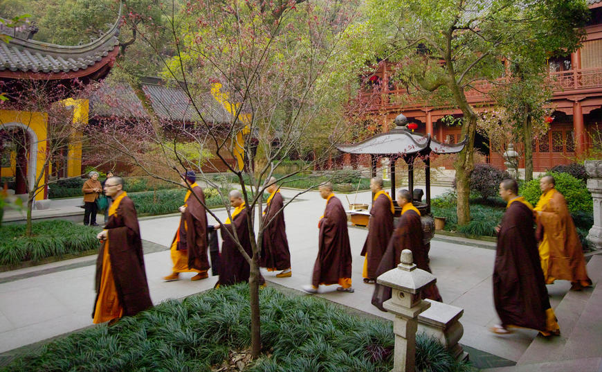 Amanyangyun, China - Monks