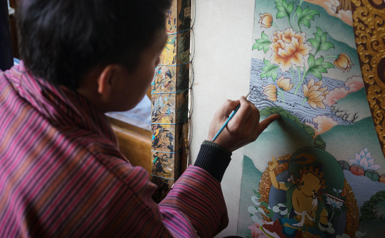 Traditional Painting Crafts - Amankora, Bhutan