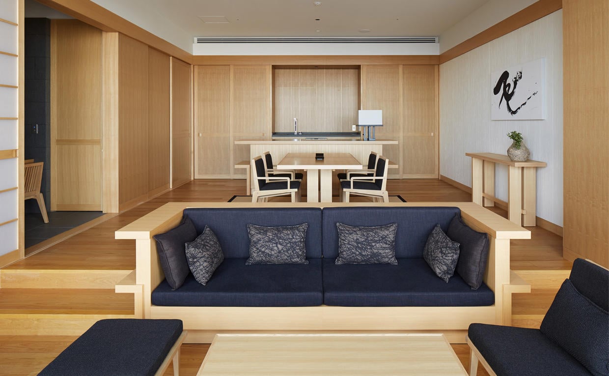 Living & Dining Area, Suite - Aman Tokyo, Japan