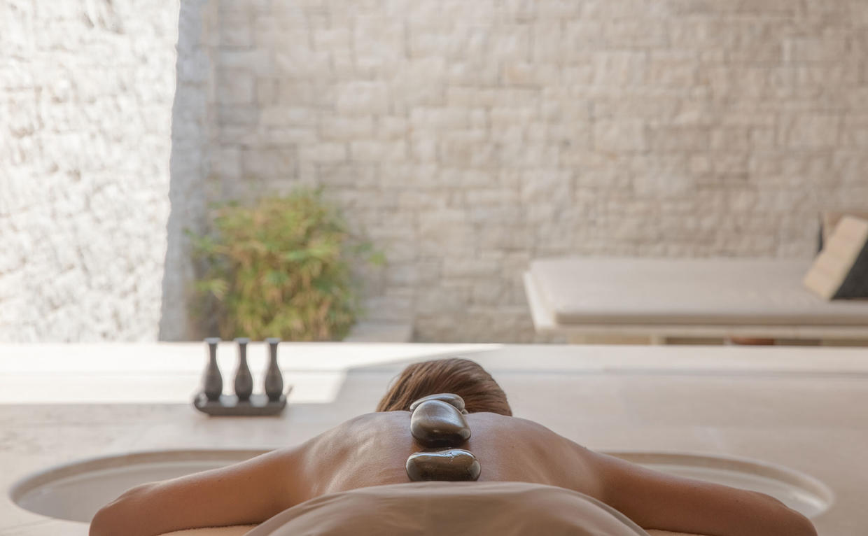 Hot Stone Massage at Amanzoe spa, Greece