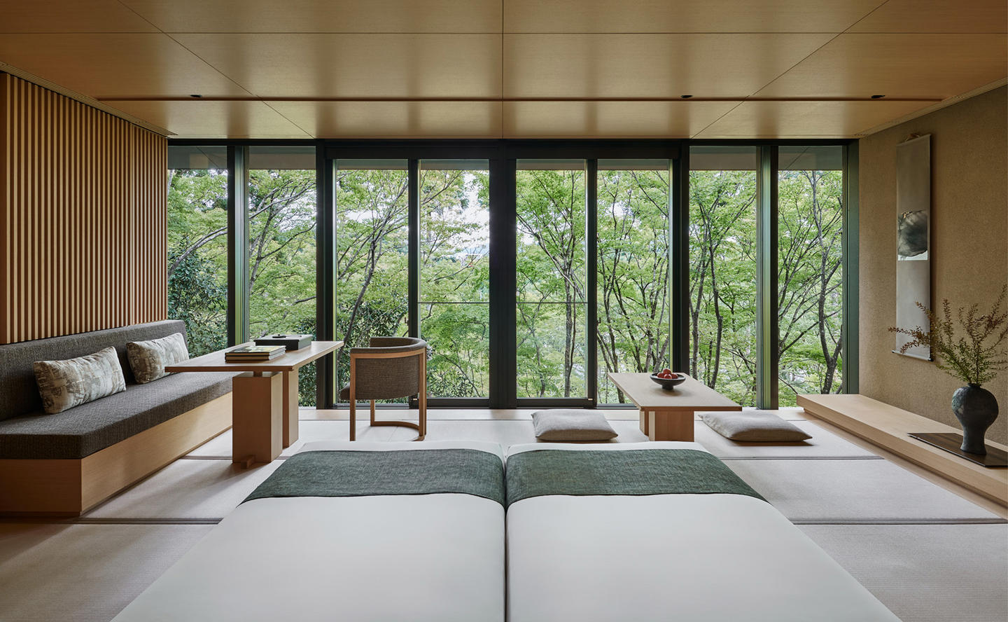 Bedroom, Washigamine Pavilion - Aman Kyoto, Japan