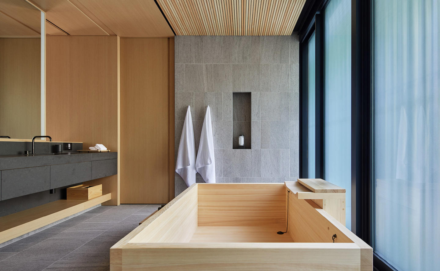 Bathroom, Takagamine Suite - Aman Kyoto, Japan
