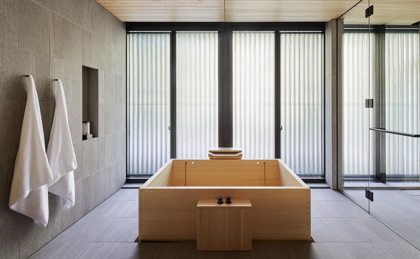 Bathroom, Kaede Room - Aman Kyoto, Japan