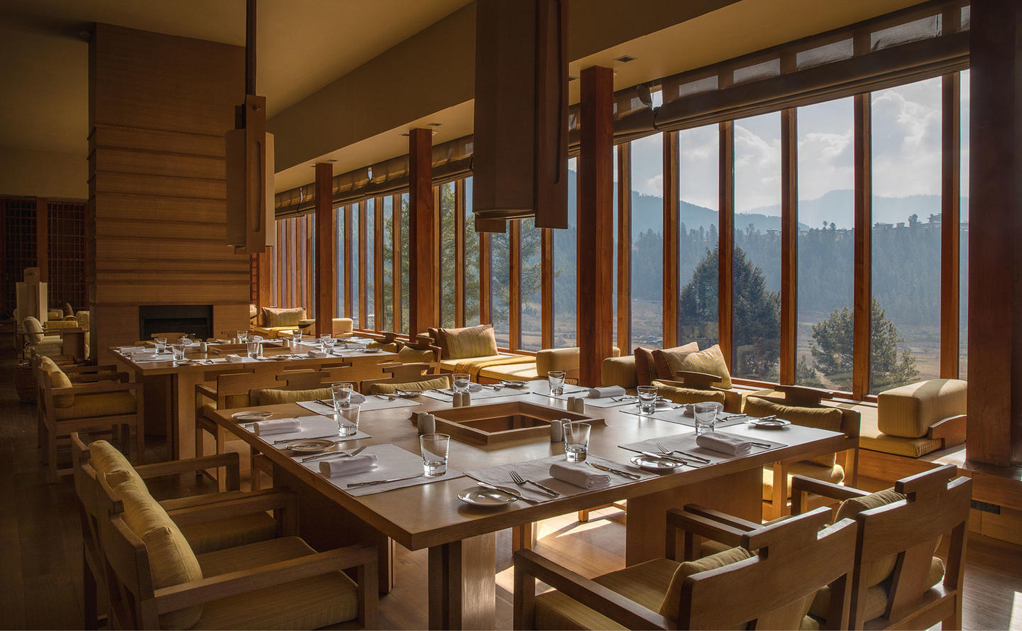 Dining Room, Gangtey Lodge - Amankora, Bhutan