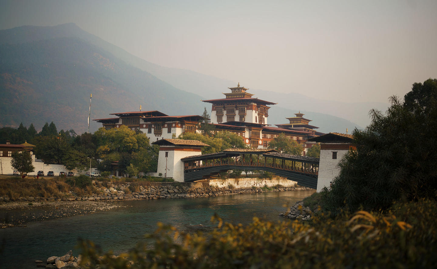 Punakha Dzong and Cantilevered Bridge - Amankora, Bhutan