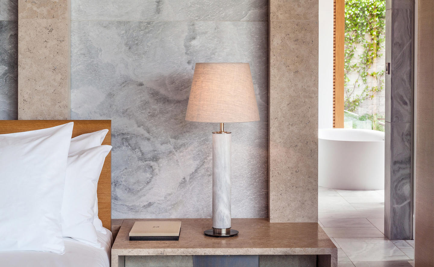 Bedside Table Lamp, Suite, Four-Bedroom Villa - Amanzoe, Greece