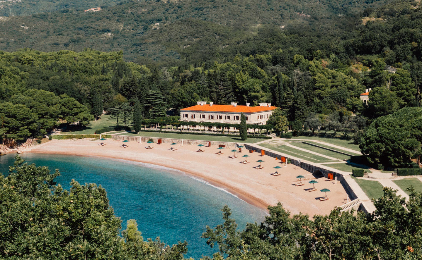 Aman Sveti Stefan - Montenegro, Aeriel Shot, Resort Exterior