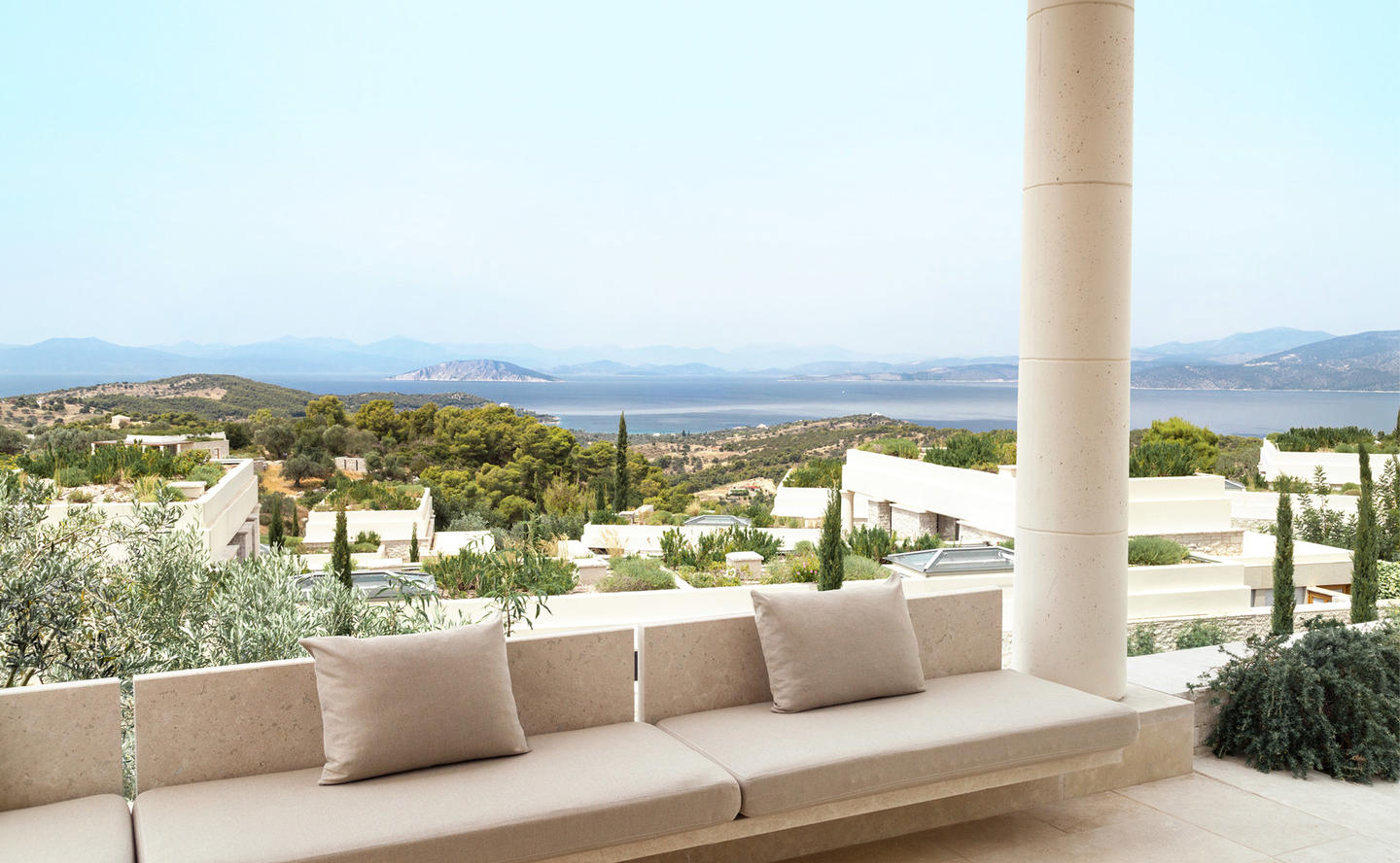 Terrace, Deluxe Pool Pavilion Premium View - Amanzoe, Greece