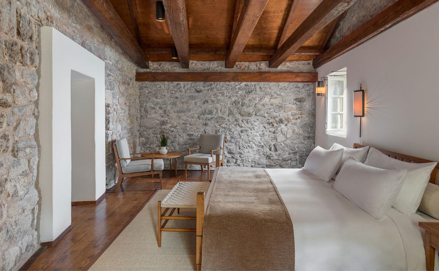 Bedroom, Grand Cottage - Aman Sveti Stefan, Montenegro
