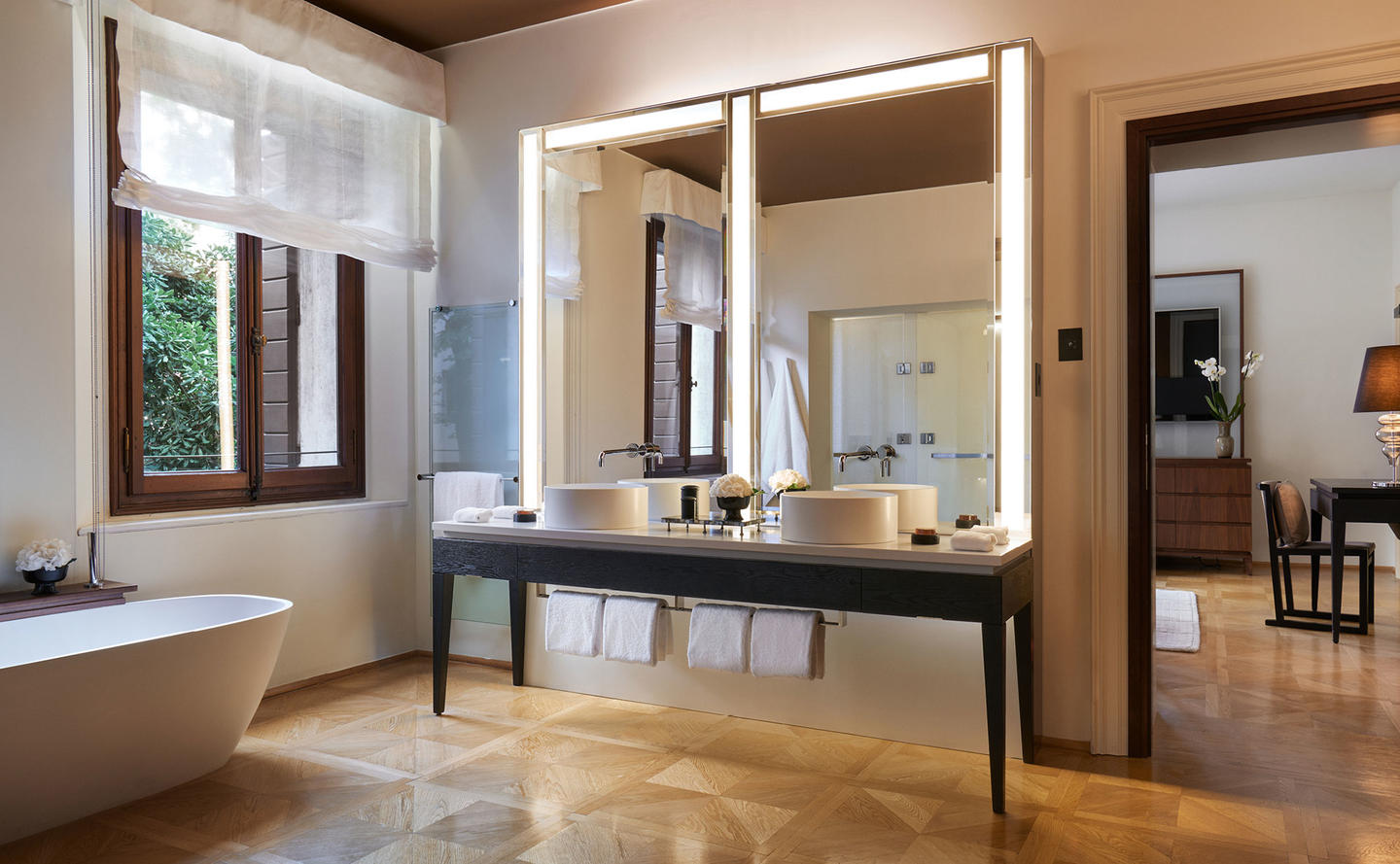 Bathroom, Palazzo Bedroom - Aman Venice, Italy