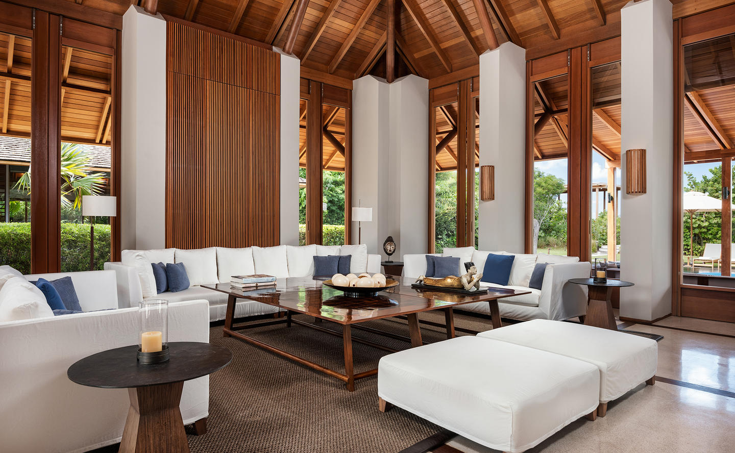 Living Area, Six-Bedroom Beach Sala Villa - Amanyara, Turks & Caicos