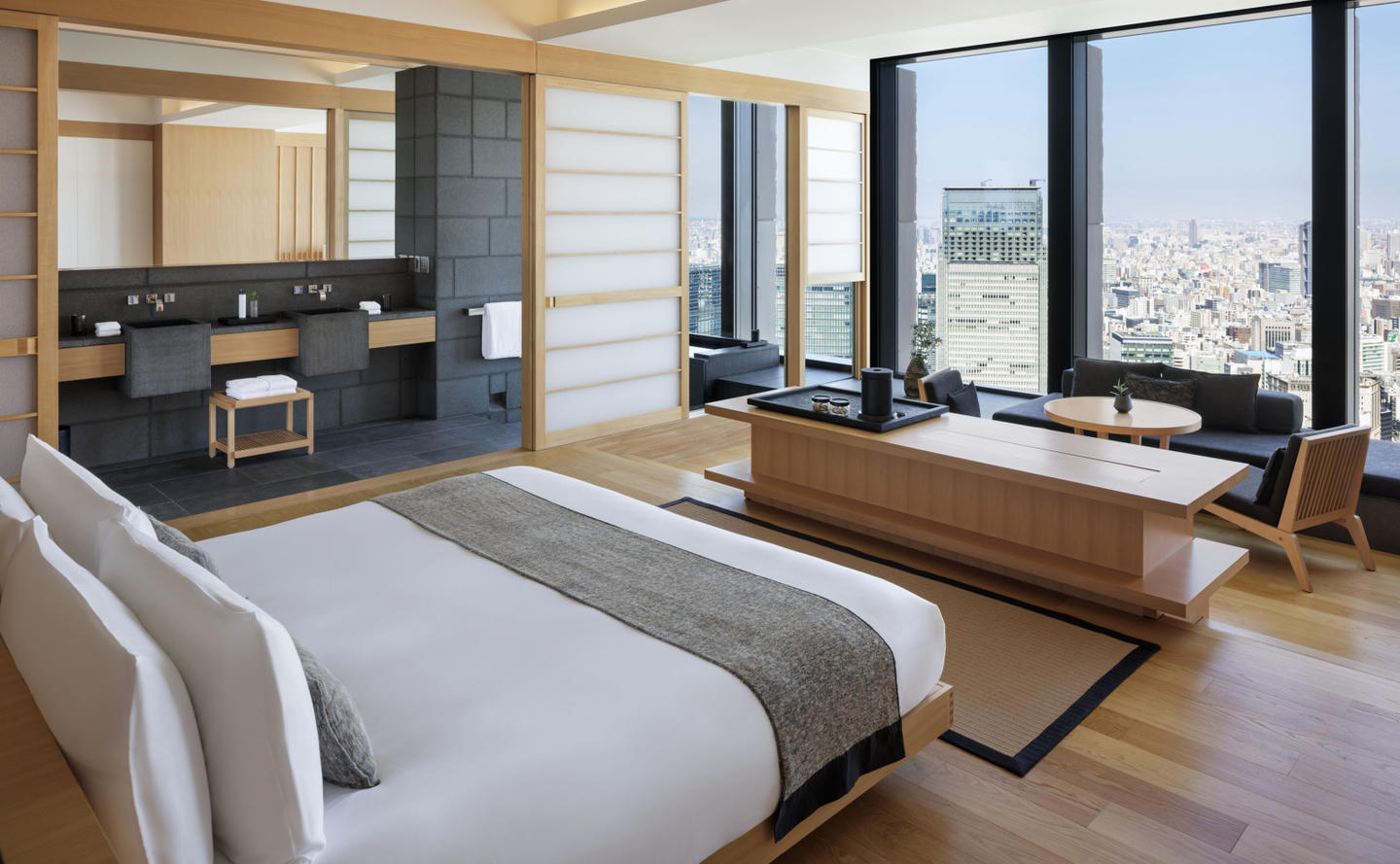 Aman Tokyo, Japan - Grand Suite Bedroom