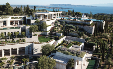 Villa 20 overlooking the Aegean Sea at Amanzoe resort, Greece.