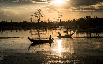 Amansara, Cambodia - Activities, Boating, Sunset