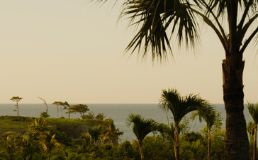 Casita avec vue sur les paysages verdoyants d'Amanera, resort en République dominicaine.