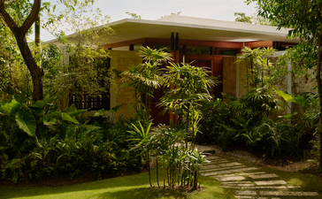 Casita cottage surrounded by lush tropical gardens at Amanera resort, Dominican Republic.