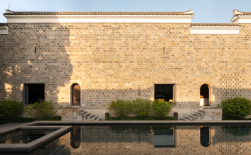 Five-bedroom antique villa with reflecting pool at Amanyangyun, China.