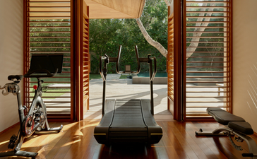 Vue depuis une villa deux chambres avec piscine privée à Amanyara, station balnéaire aux Turques-et-Caïques.