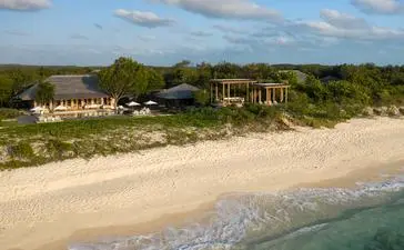 Villa con vistas a la playa en Amanyara, resort en Turks y Caicos.