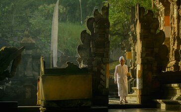 Amandari, Indonesia - Ubud Melukat Water Blessing with Priest