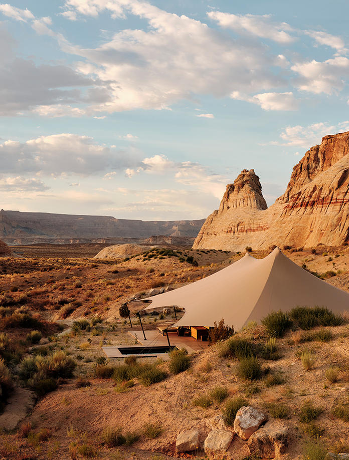 Tent Exterior, Camp Sarika, Amangiri, USA