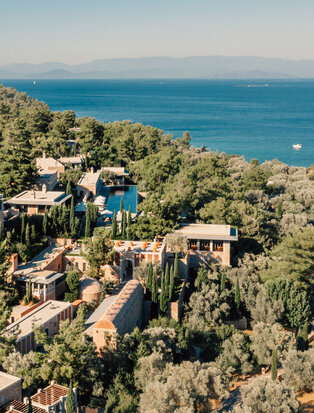 Amanruya, Turkey - Aerial, Resort Exterior