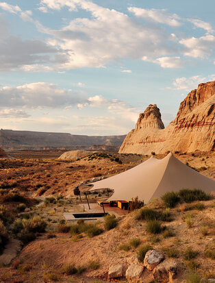Tent Exterior, Camp Sarika, Amangiri, USA