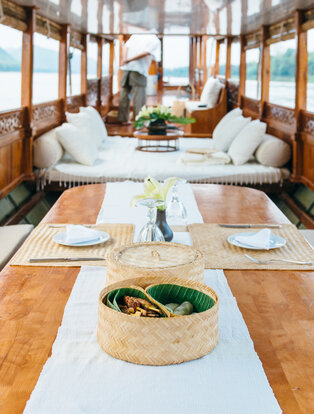 Amantaka Laos Mekong cruise