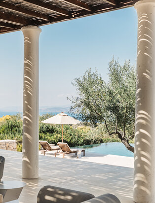 Amanzoe villa private pool