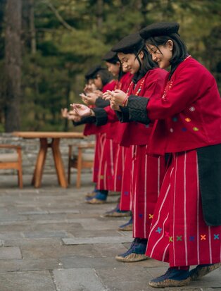 Amankora, Bhutan - Thimphu Lodge, Courtyard Terrace, Cultural Dance
