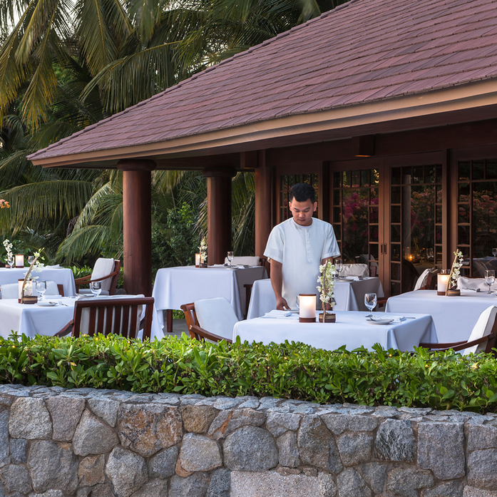 Clubhouse, Dining at Amanpulo, Philippines