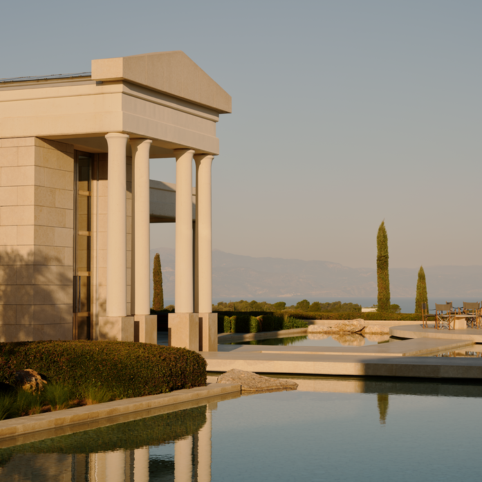 Amanzoe, Resort view