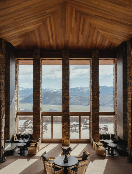 Amangani Grand staircase lobby