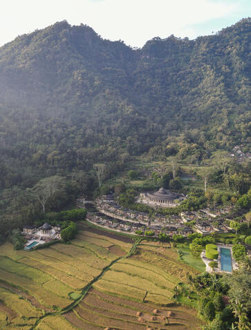 Amanjiwo, Indonesia - Property, drone shot