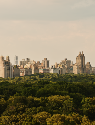 Aman New York residences with views overlooking Central Park and the Manhattan skyline.