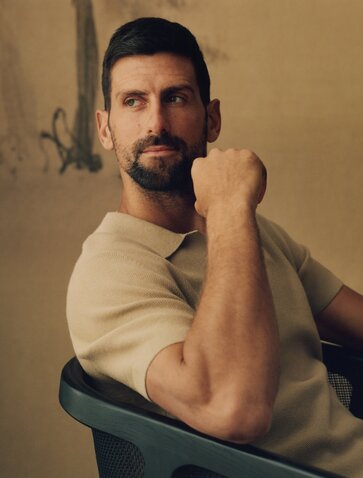 Novak Djokovic, brand ambassador for Aman New York, poses for portrait photograph.